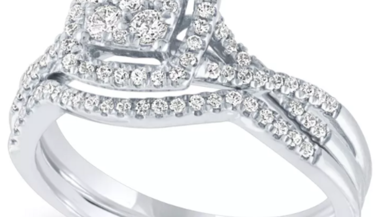 Macy's princess cut diamond on sale ring